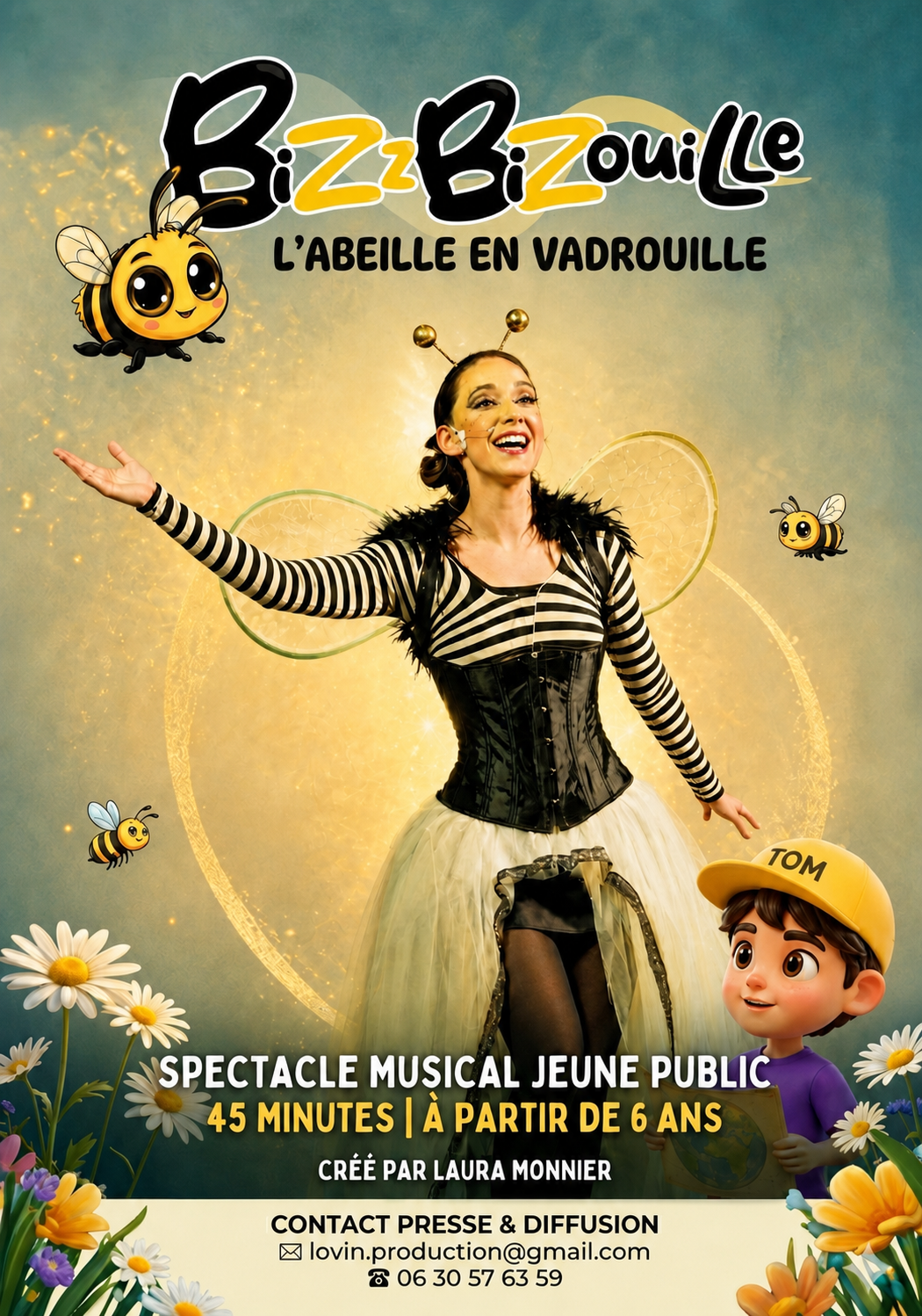 Affiche BizzBizouille — L'Abeille en Vadrouille
